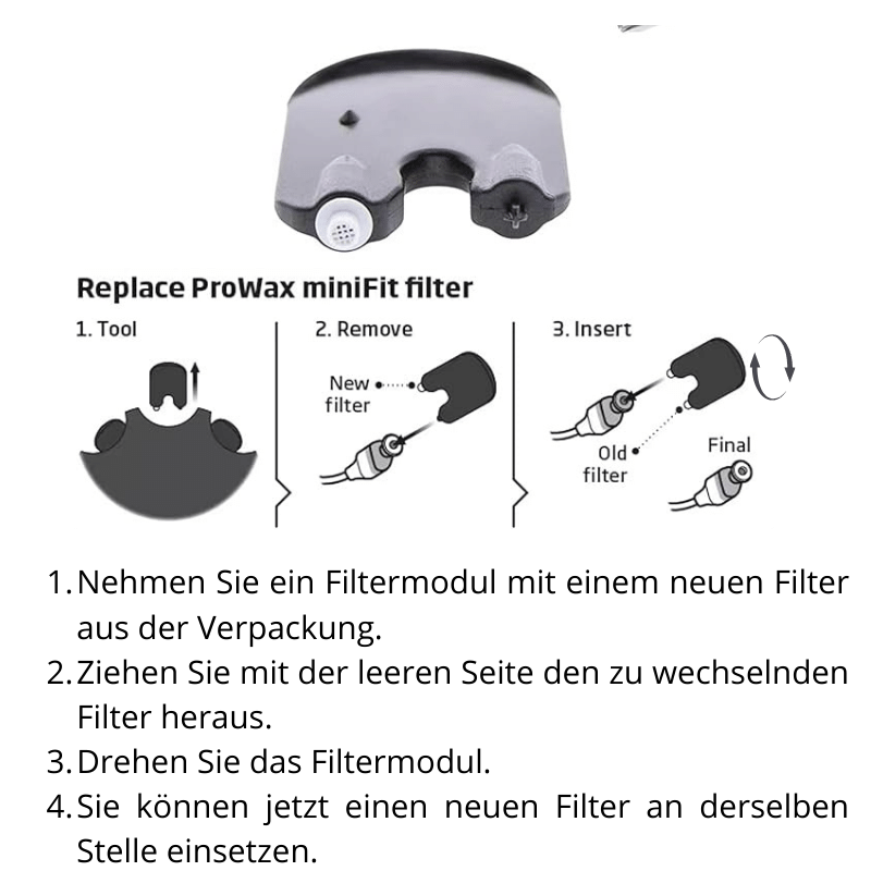 OTICON PROWAX minifit Ohrenschmalzfilter (6 Stück)