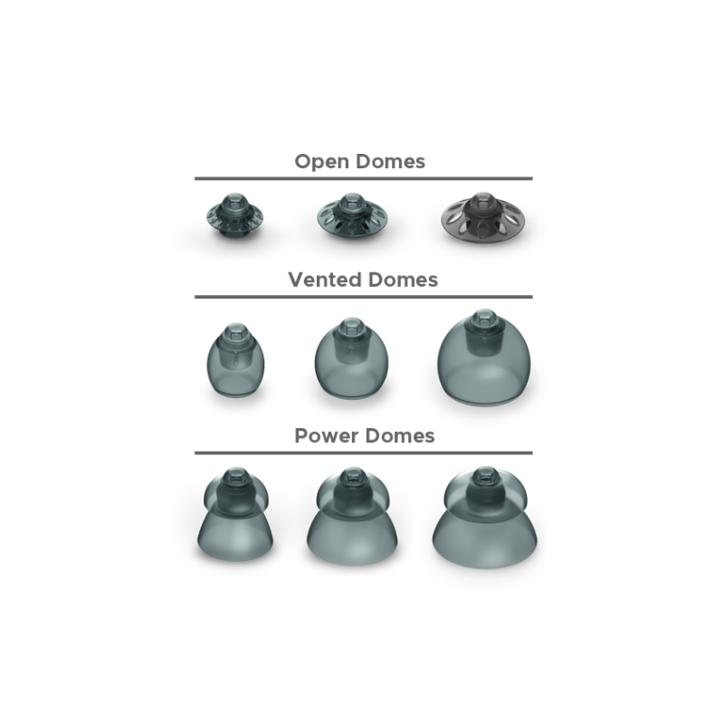 Phonak Domes 4.0 in verschiedenen Größen