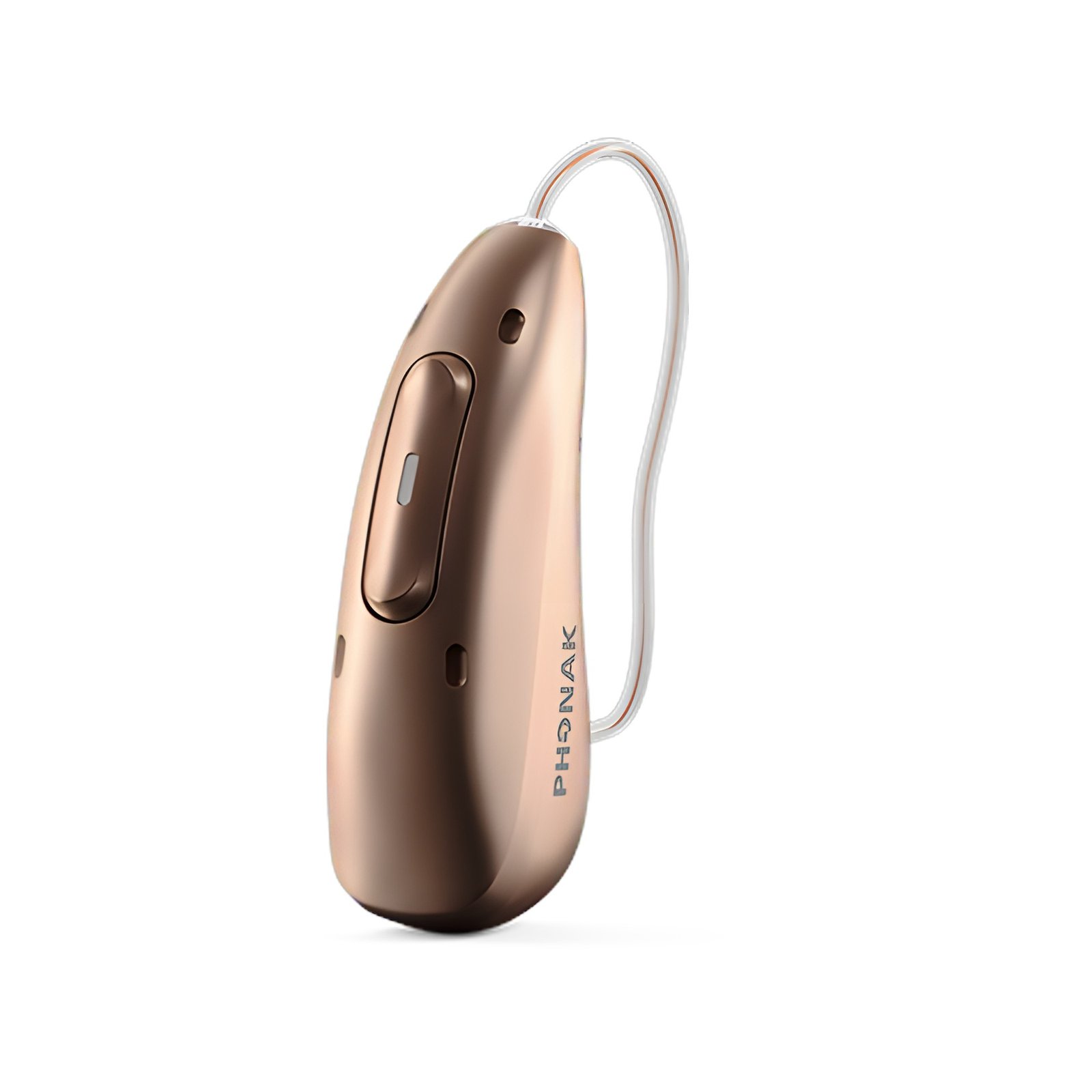 Phonak CROS Infinio in der Farbe Sandelholz, Seitenansicht